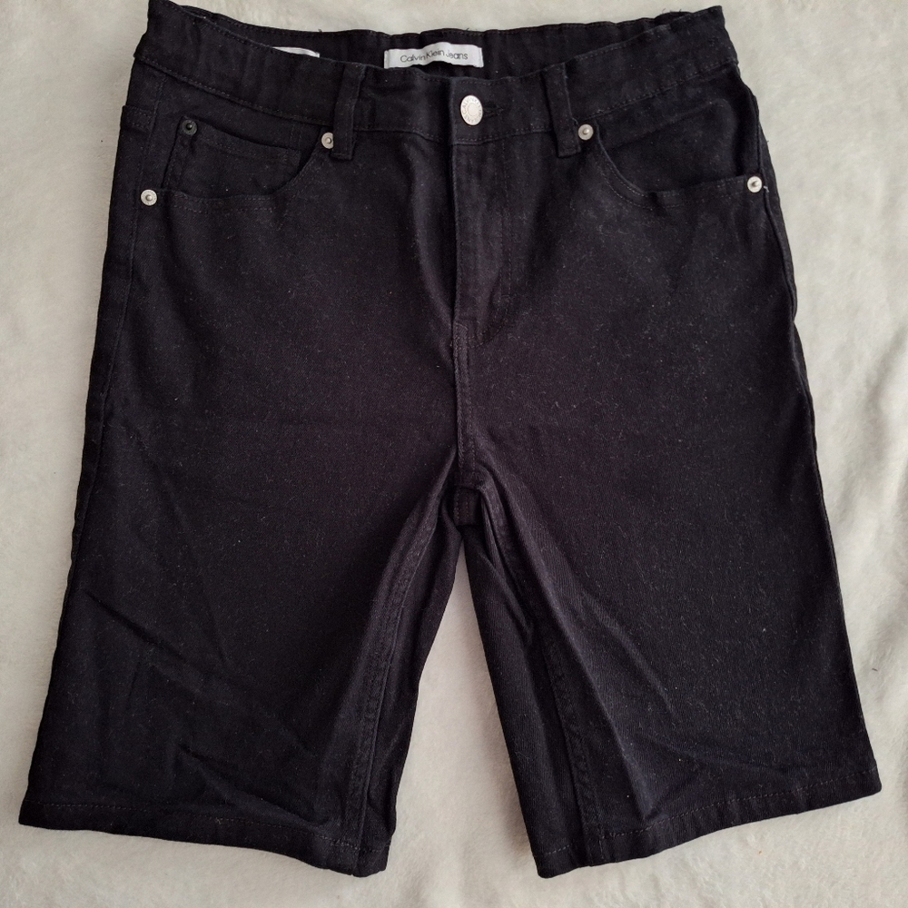 Calvin Klein Jeans Black Denim Shorts
